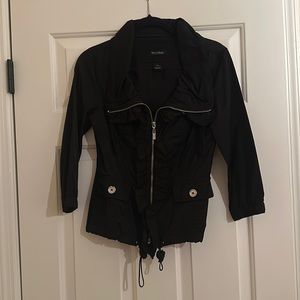 White House Black Market Black Zip Jacket